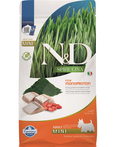 FARMINA N&D Spirulina Adult Mini Herring and Wolfberry 100g